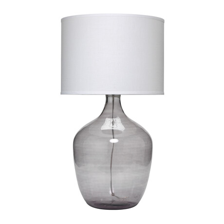 Pax Jar Glass Table Lamp // Grey