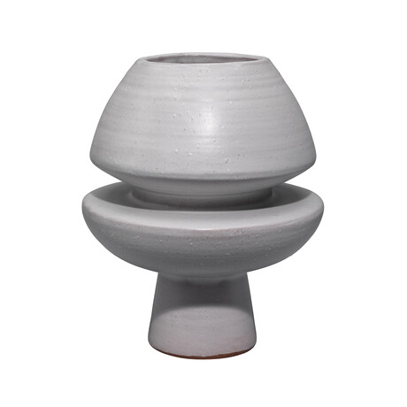 Milo Decorative Ceramic Vase // Grey