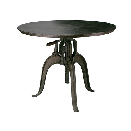 Colton Iron Crank Table // Gun Metal