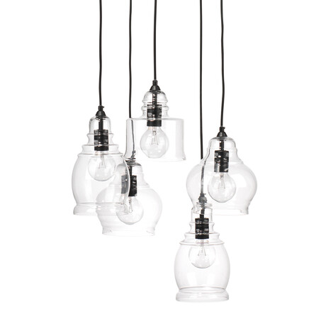 Brody 5 Light Glass Pendant