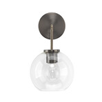 Knox Glass Wall Sconce // Gunmetal