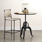 Colton Iron Crank Table // Gun Metal