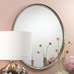 Nash Iron Round Mirror // Silver