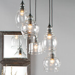 Brody 5 Light Glass Pendant