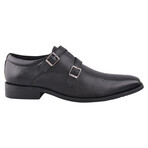 Chatwood // Genuine Leather Triple Monkstrap Dress Shoes // Black (US: 9.5)