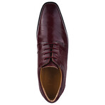 Donald // Eel Print Knitted Design Oxford // Burgundy (US: 9.5)