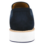 Powerball // Tuxedo Canvas Textile And Suede Leather Slip-On // Navy (US: 7)