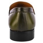 Charles // Leather Penny Loafers // Olive (US: 11)