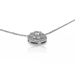 Fine Jewelry // 18K White Gold Diamond Pendant Necklace // 16" // New