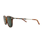 Ferragamo Mens SF1015S 214 Pilot Sunglasses // Tortoise + Green