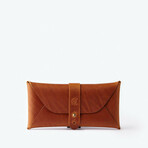 Multipurpose Envelope Case With Pocket // Cognac