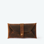 Multipurpose Envelope Case With Pocket // Antique Brown