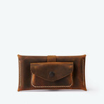 Multipurpose Envelope Case With Pocket // Antique Brown