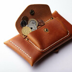 Multipurpose Envelope Case With Pocket // Cognac