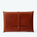 Macbook Clutch 12'' // Cognac