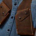 Double Holster // Antique Brown