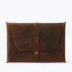 Macbook Clutch 12'' // Antique Brown