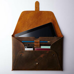 Macbook Clutch 12'' // Antique Brown