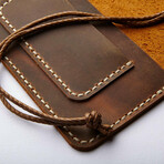 Single Sleeve Tobacco Case // Antique Brown