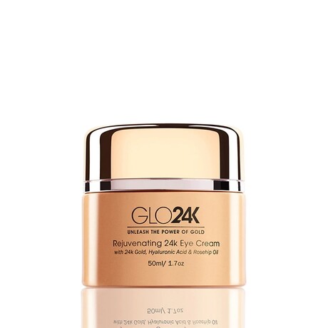 24K Rejuvenating Eye Cream With 24k Gold, Hyaluronic Acid + Rosehip Oil