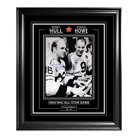 Gordie Howe & Bobby Hull Signed 11x14 Limited Edition #16/16