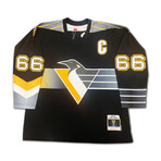 Mario Lemieux Signed Mitchell & Ness Jersey - Gradient - Pittsburgh Penguins