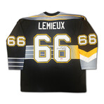 Mario Lemieux Signed Mitchell & Ness Jersey - Gradient - Pittsburgh Penguins