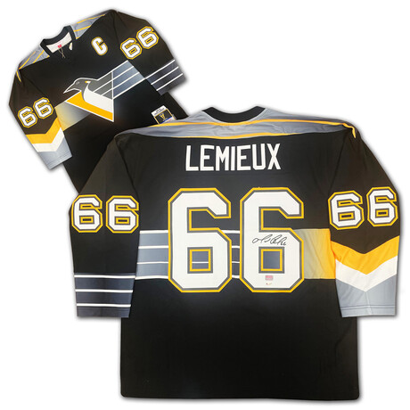 Mario Lemieux Signed Mitchell & Ness Jersey - Gradient - Pittsburgh Penguins