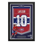 Guy Lafleur Framed Arena Banner Limited Edition of 10 - Cut Signature