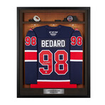 Connor Bedard Signed Regina Pats Locker Room 36x44 Jersey Frame