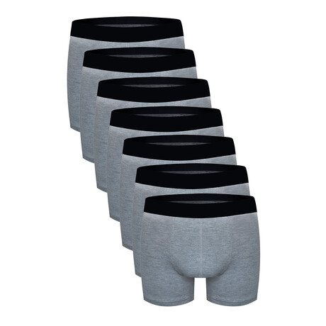 Set of 7 Boxer Briefs // Gray (S)