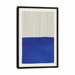 Blue Matisse Vertical Lines by EmcDesignLab (26"H x 18"W x 1.5"D)