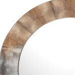 Nerissa Mirror // Taupe and Slate Lacquer