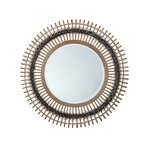 Merlin Bamboo Braided Mirror // Gray