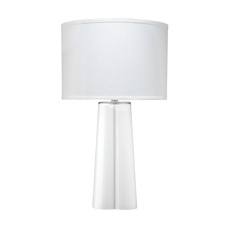 Maribel Glass Table Lamp // White