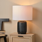 Ridley Ceramic Table Lamp // Navy