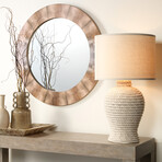 Nerissa Mirror // Taupe and Slate Lacquer