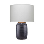 Ridley Ceramic Table Lamp // Navy