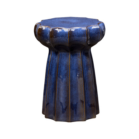 Caspian Ceramic Table // Blue