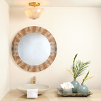 Nerissa Mirror // Taupe and Slate Lacquer