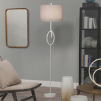 Muriel 1-Light Floor Lamp // White