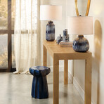 Caspian Ceramic Table // Blue