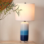 Azure Ceramic Table Lamp // Blue