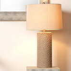 Rosemary Ceramic Table Lamp // Brown