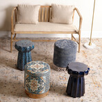 Caspian Ceramic Table // Blue