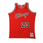 Michael Jordan Signed 1984-85 Chicago Bulls Mitchell & Ness Rookie Jersey