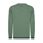 Men's Crew Neck Cotton Sweater // Green (2XL)