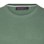 Men's Crew Neck Cotton Sweater // Green (S)