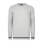 Men's Crew Neck Cotton Sweater // Gray (M)