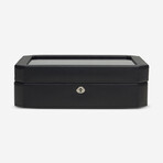 Windsor Vegan Leather 10-Piece Watch Box // Black + Purple // 458403